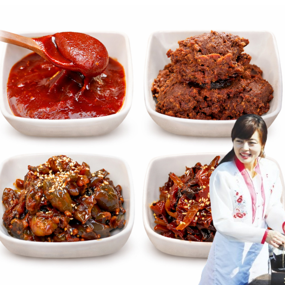 국산 된장 고추장 장아찌 4종 선물세트 명절 설날 순창 장담아 - 상품 이미지