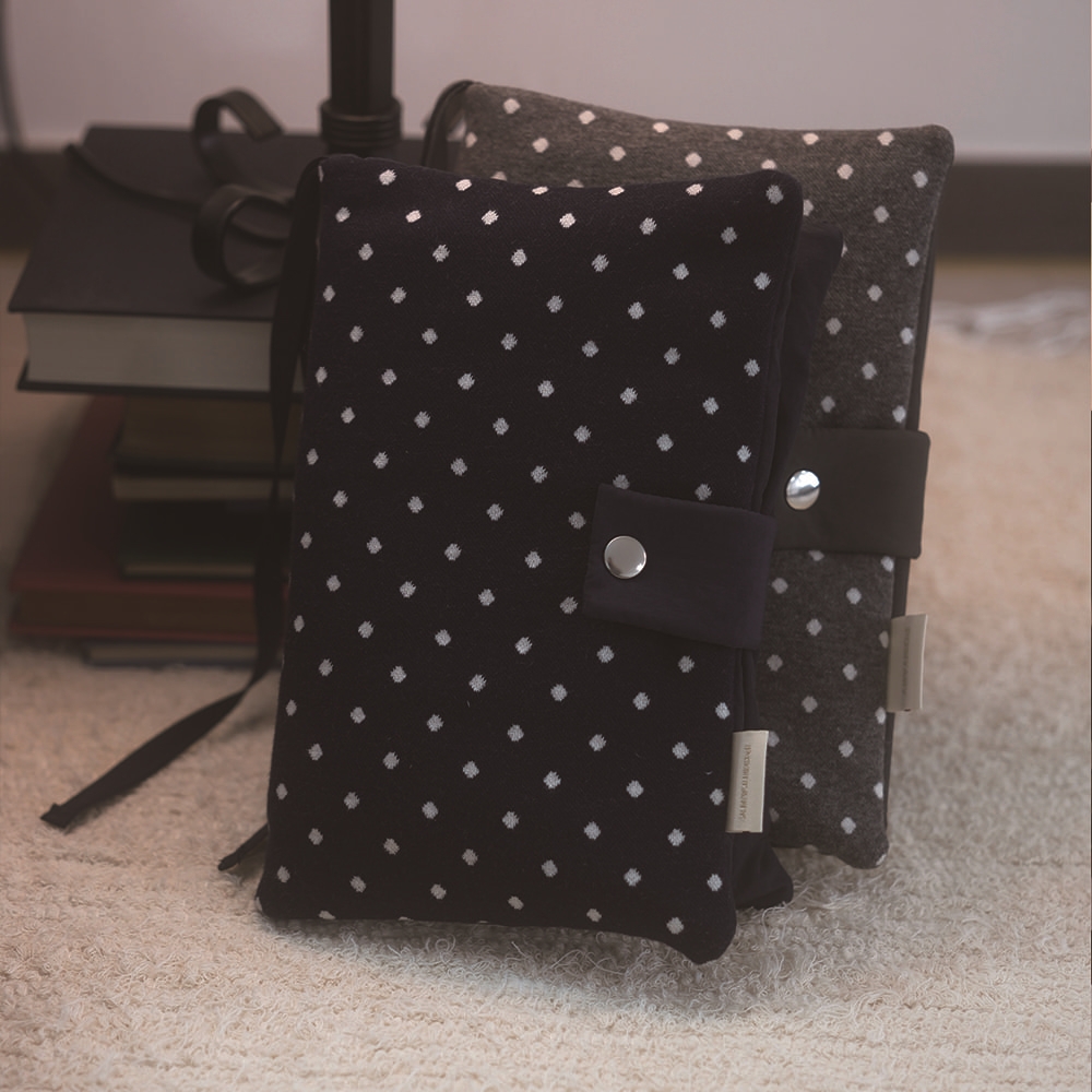 포지타니 Dot book cover (2colors) 북커버 책갈피파우치 코튼북커버 수납북커버 - 상세 이미지 2