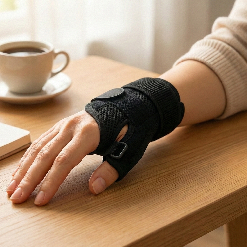엄지 손가락 보호대 손목 지지대 오른손 왼손 겸용 이미지 1