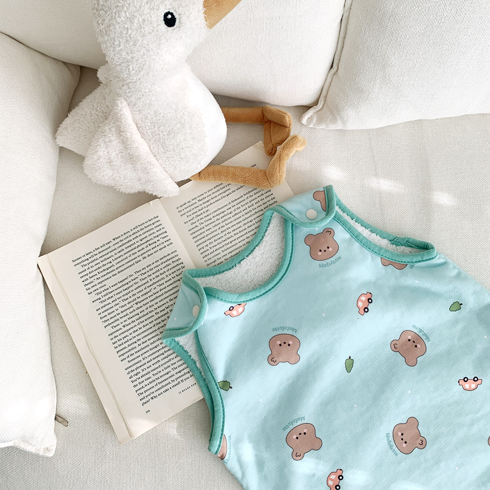 마롤로뜨 빌리지 아기 수면조끼 극세사 아기내의 실내복 신생아 벨보아 유아잠옷 보온 마뭉이 이미지 7