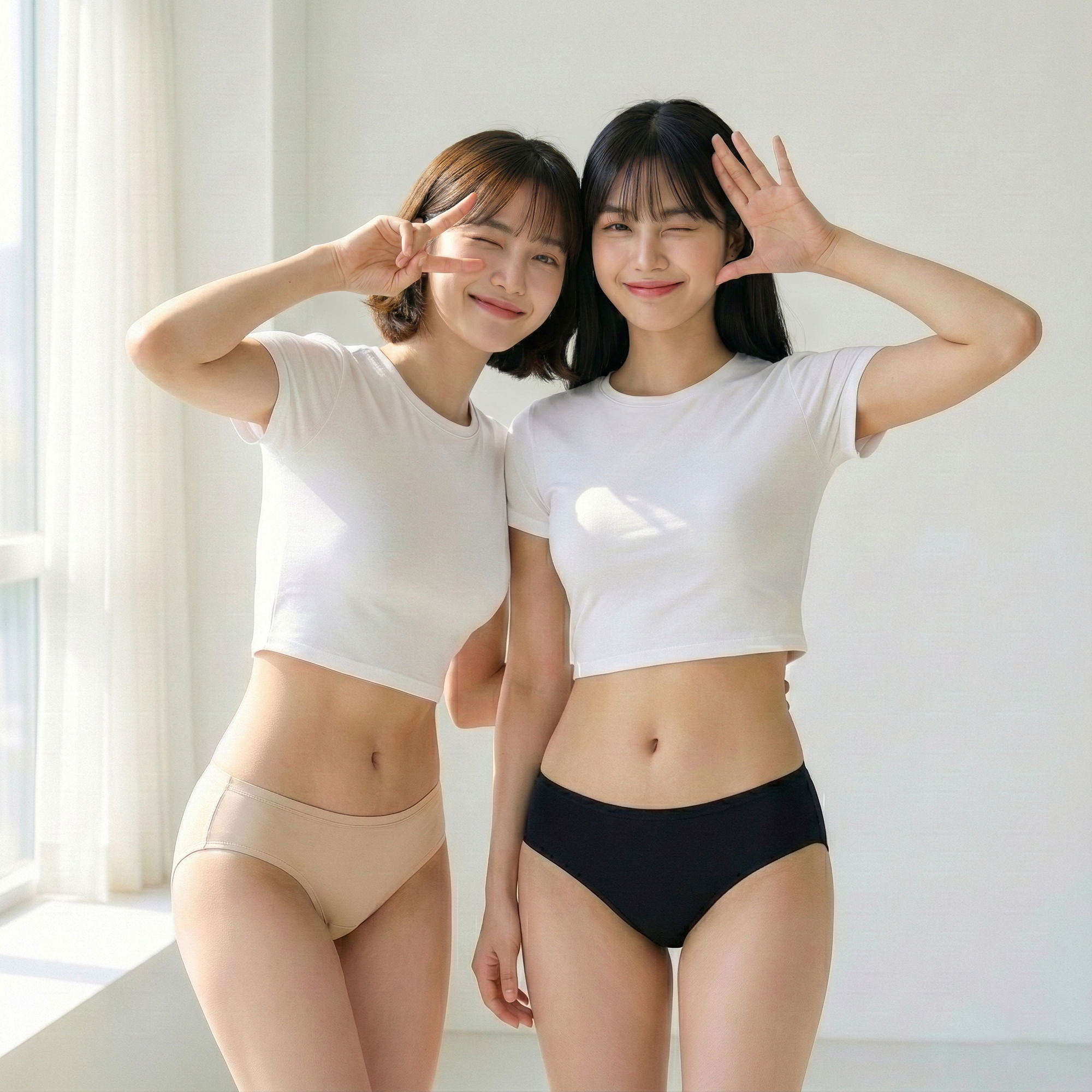 속맘 휴식팬티 텐셀 주니어 청소년 여아 베이직 삼각 팬티 - 상세 이미지 2
