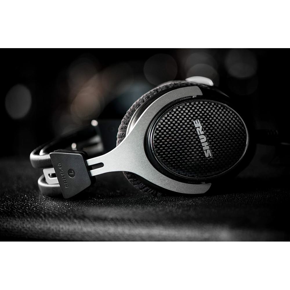 Shure SRH1540 프리미엄 클로즈드 백 고음 확장 오디오/사운드 (SRH1540-BK) 드라이버 음악가 위해 포함, 네오디뮴 헤드폰, 전문 오디오 및 제작 40mm 애호가를 - 상세 이미지 2