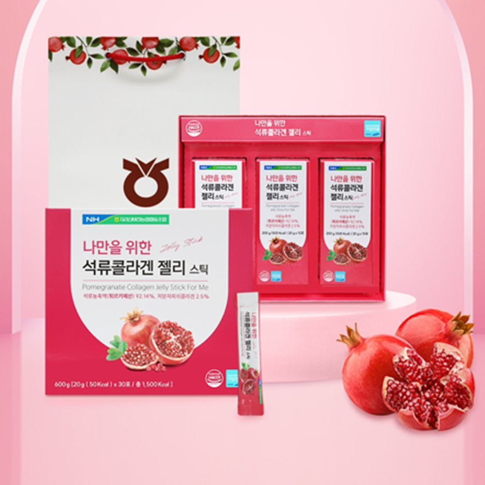 지리산마천농협 석류 콜라겐 젤리 스틱 20g 식물성 에스트로겐 엘라그산 30포, 2개 - 상세 이미지 4