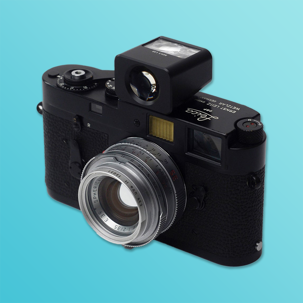 리플렉스랩 리코 GR3 GR4 카메라 외장 웨이스트 레벨 뷰파인더 24mm 35mm 블랙 실버 - 상품 이미지