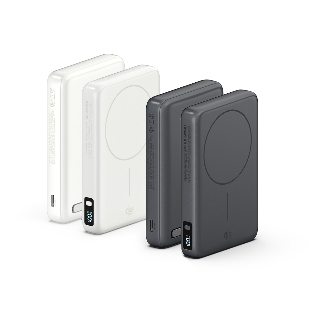 Qi2 25W 맥세이프 초고속 무선 보조배터리 QB610 10000mAh, 그레이 이미지 4