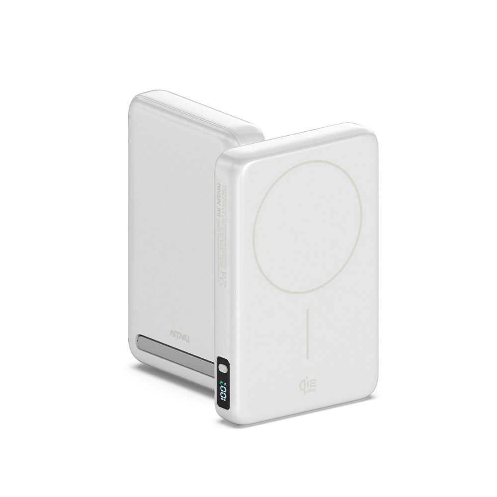 Qi2 25W 맥세이프 초고속 무선 보조배터리 QB610 10000mAh, 화이트 이미지 2
