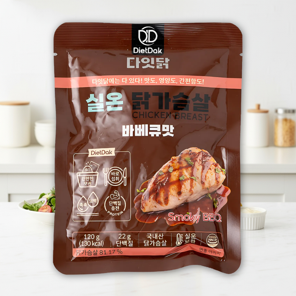 다잇닭 실온 닭가슴살 바베큐맛, 120g, 30개 - 상품 이미지