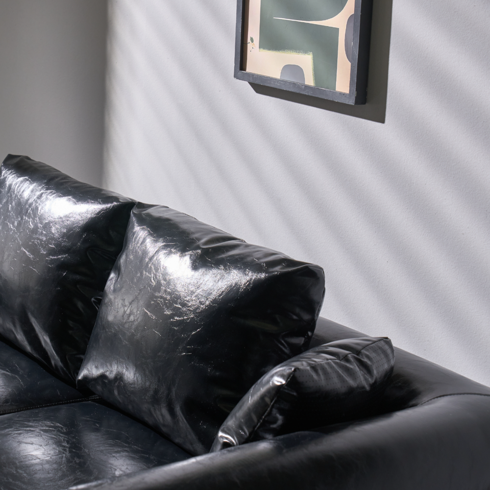 픽스앤룸 라운 PU가죽 소파 1인 2인 3인 거실소파