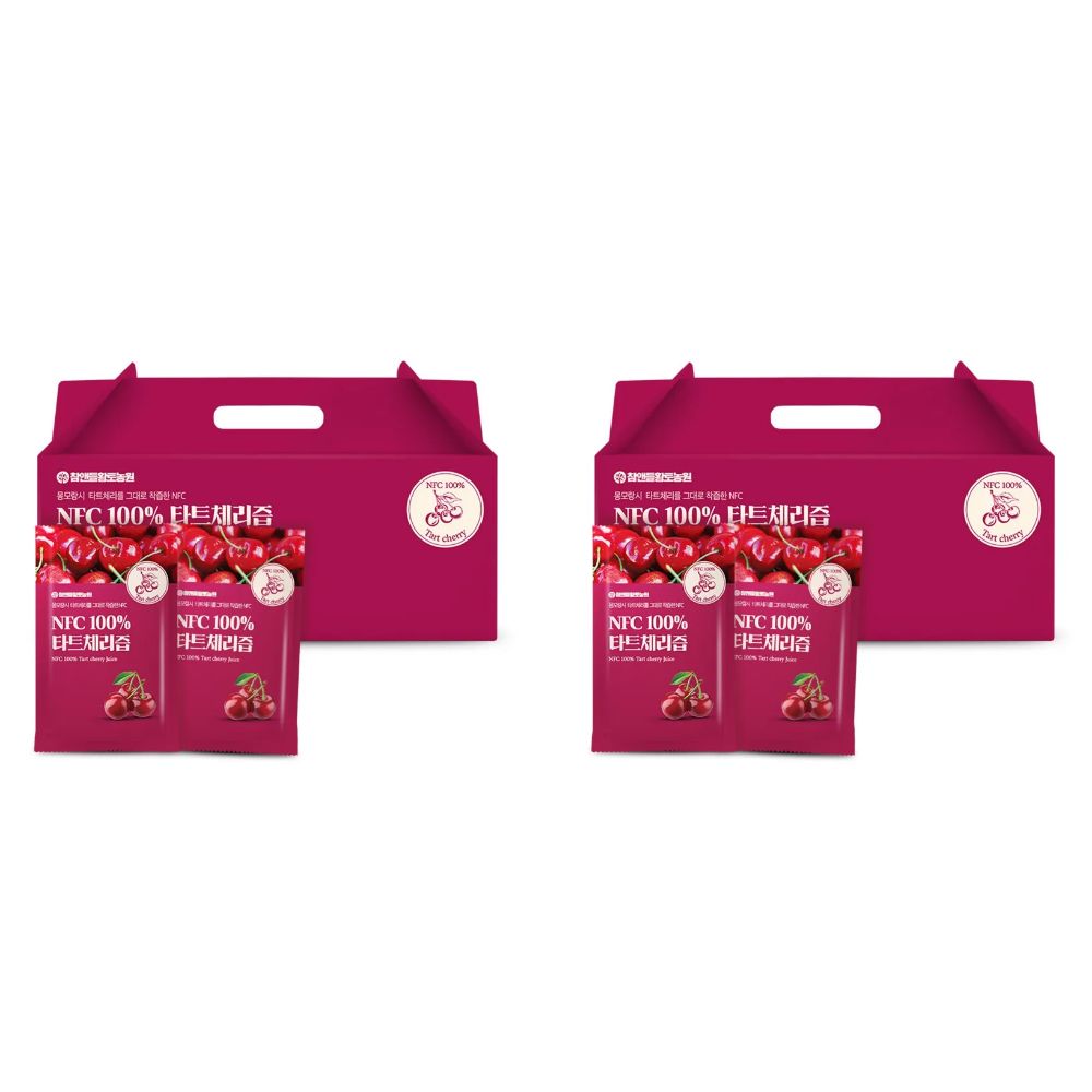 NFC 100% 타트체리즙 주스 클렌즈 멜라토닌 음료 70ml x 30포 2.1L, 2개 - 상품 이미지
