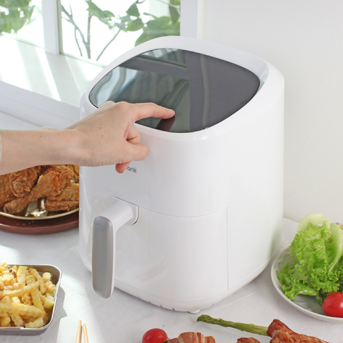 에어프라이어 바스켓형 3.5L 가정용 에어프라이기 유리 저소음