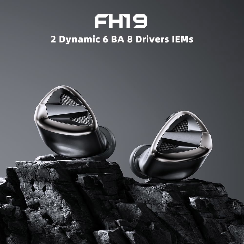 FiiO FH19 HiFi IEM 이어폰 헤드폰 BA 탈착식 + IEM, MMCX 위한 6 뮤지션 오디오 케이블 애호가를 다이나믹 하이브리드 드라이버 - 상세 이미지 2