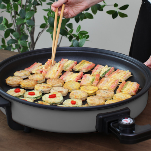 대형 원형 전기 후라이팬 명절 잔치팬 전부치는 피자팬