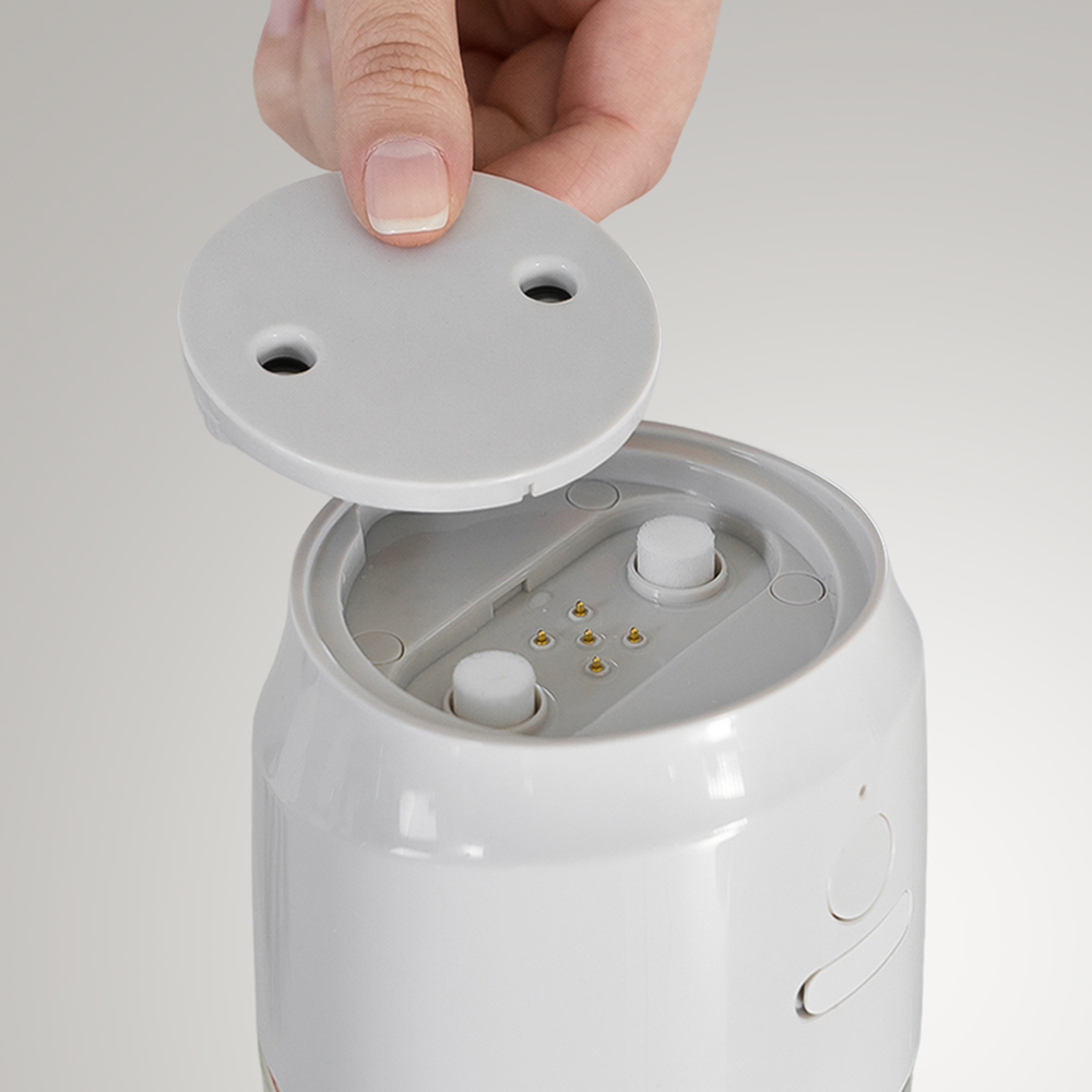 프롬비 더블미스트 진동자 교체형 유리 글래스 듀얼 미니 탁상용 무선가습기 FG280