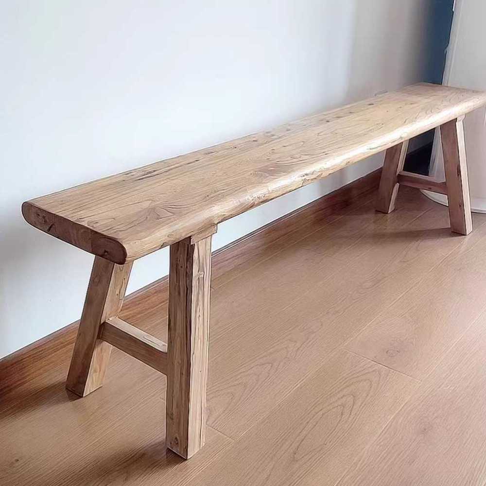 나무 벤치 벤취 테라스 정원 쉼터 방부처리 장 의자 80cm - 상품 이미지