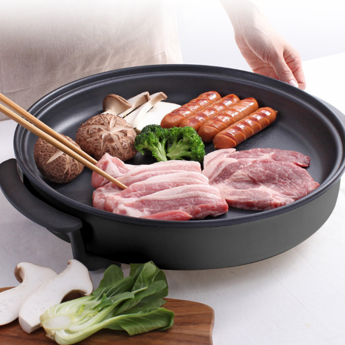 대형 원형 전기 후라이팬 명절 잔치팬 전부치는 피자팬