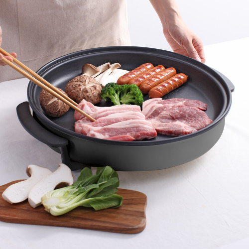 대형 원형 전기 후라이팬 명절 잔치팬 전부치는 피자팬