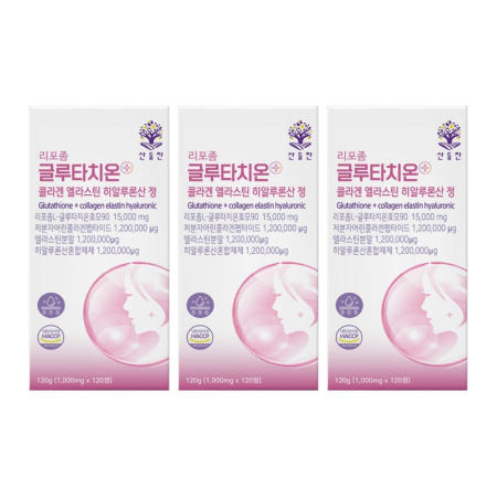 산들찬 글루타치온 콜라겐 GLUTATHIONE 글로타치온 클루타치온 복용법 효능 효과 120정 3개