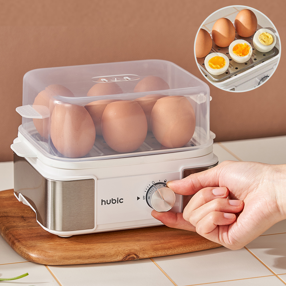 [NEW 26년형]휴빅 계란찜기 계란 삶는 찌는 기계 달걀 반숙기 타이머 에그쿠커