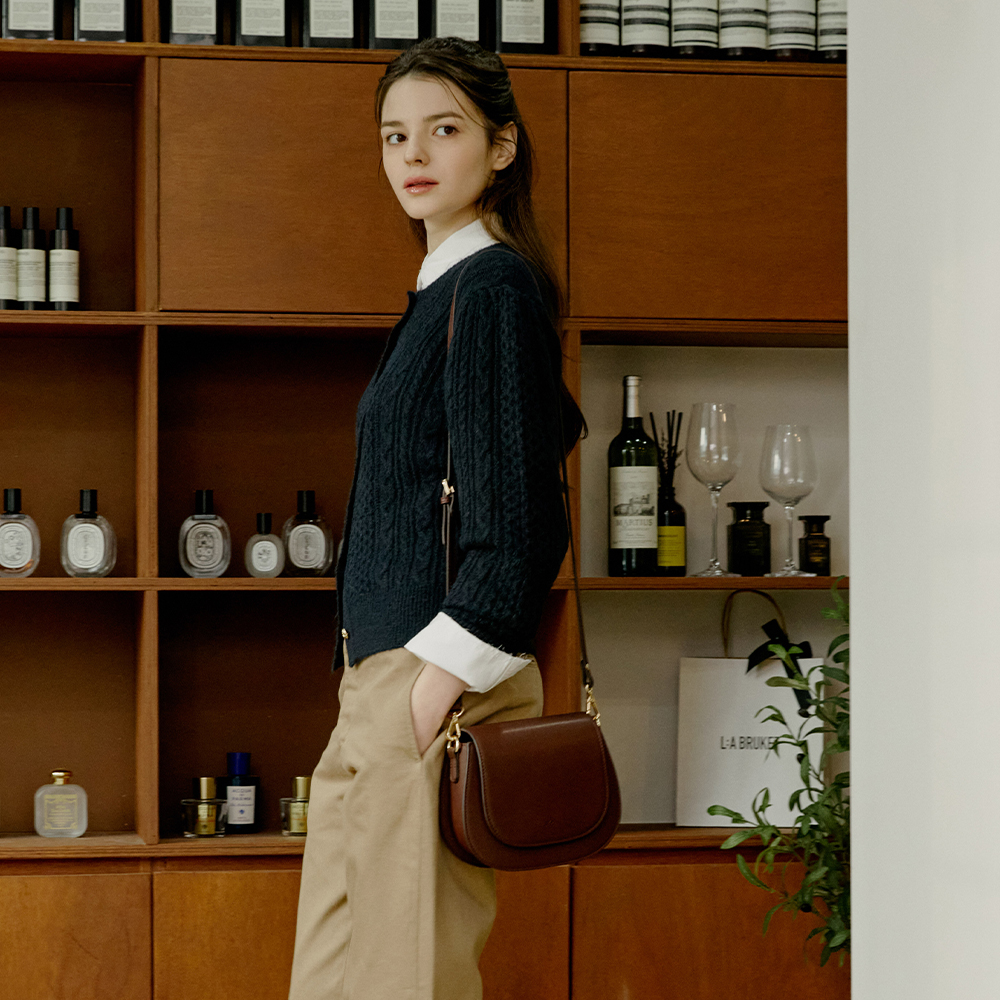 여성가방 크로스백 레디 크로스바디백 다크브라운 AP12-2323-DB