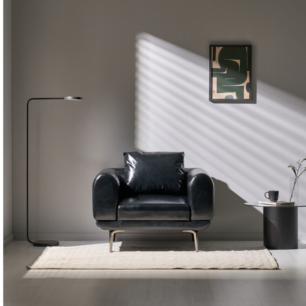 픽스앤룸 라운 PU가죽 소파 1인 2인 3인 거실소파