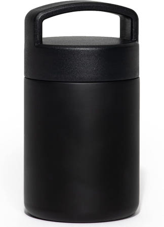 WeeSprout [해외]위스프루트 단열 스테인리스 스틸 도시락 보온병 뜨겁고 차가운 음식용 수프 병 용 12온스 손잡이 누수 방지 용기 테르모스 파라 코미다 칼리엔테(블랙) Black