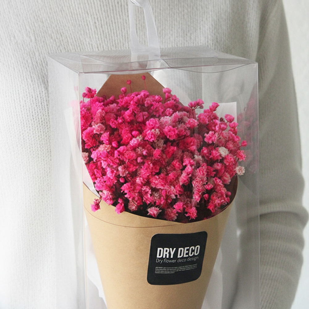 임신축하꽃 안개꽃 프리저브드플라워 꽃다발 중형 드라이플라워 선물