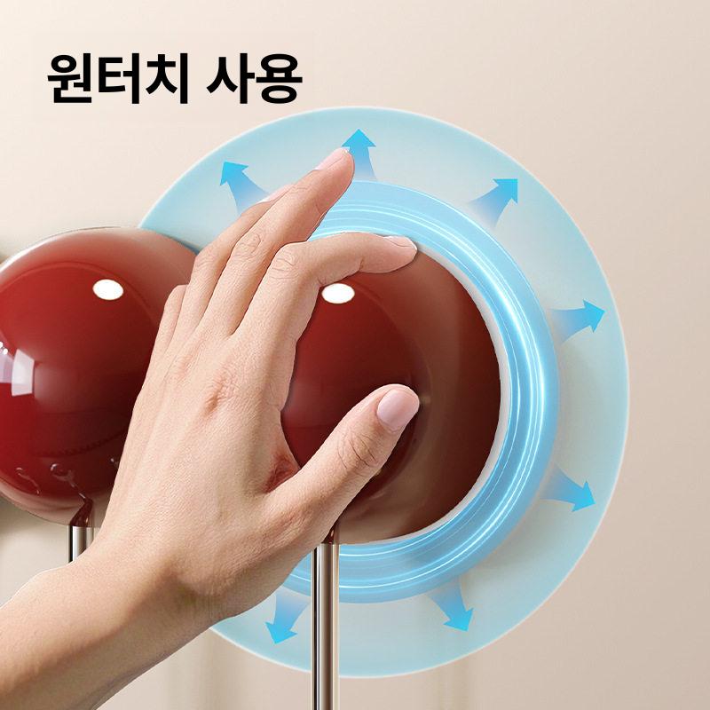 도파민 흡착식 문걸이 강력 접착 현관 욕실 침실용 빈티지레드 5후크 - 상세 이미지 5