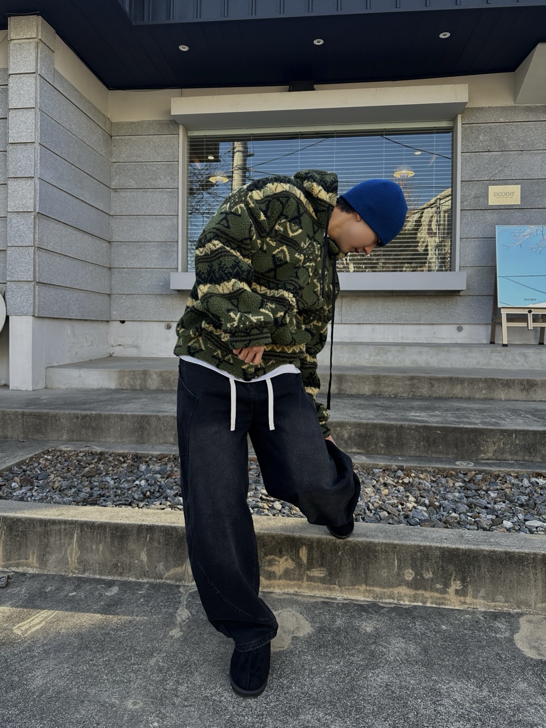 양털후드점퍼 후리스점퍼 남자부클후드패딩 이미지 6