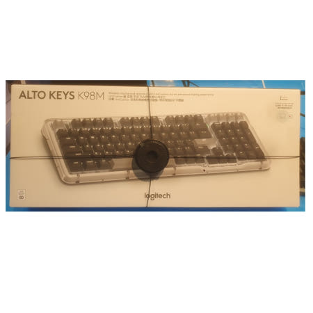 로지텍 [로지텍] ALTO KEYS K98M 정품 그래파이트, 마블축 무선 키보드 [로지텍 코리아 정품]