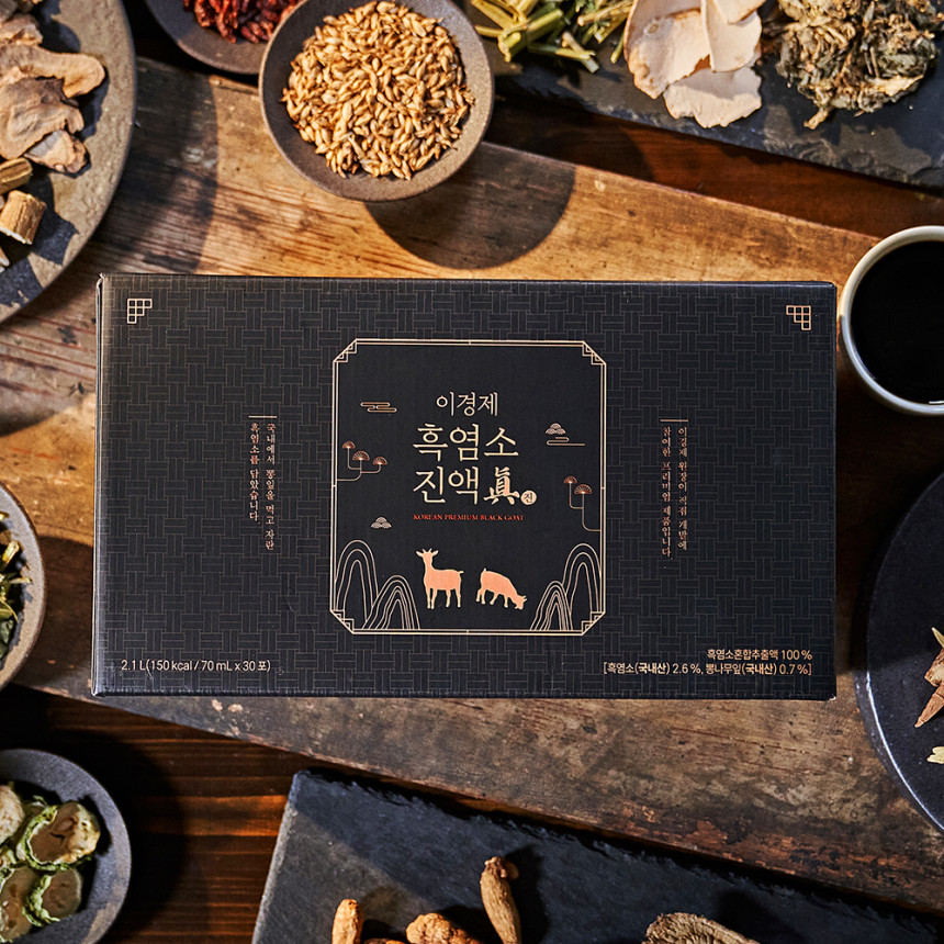 (총 4박스 120포 4개월분) 이경제 흑염소 진액 진 엑기스 즙 이경재 국내산 리뉴얼 70ml 30포, 4개