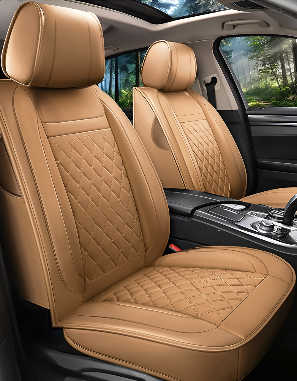 제니븐 자동차 시트커버 교체 차 차량용 보호매트 가죽 카시트 뒷좌석 SF-890 앞좌석