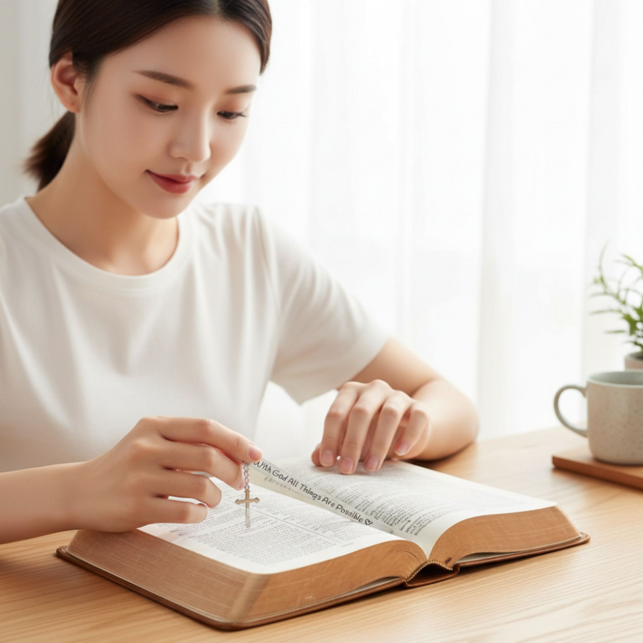 십자가 성경책 책갈피 북마크 북홀더 북클립 책홀더 북스토퍼 책 독서 모임 출판식 굿즈 용품 - 상세 이미지 5