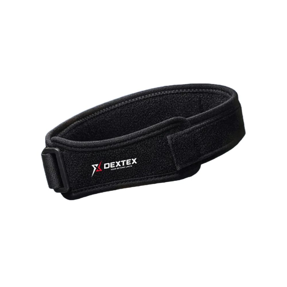 DEXTEX 허니셀 무릎 슬개건 슬개골 보호대 러닝 관절 밴드 한쪽 블랙, 2개 - 상세 이미지 2