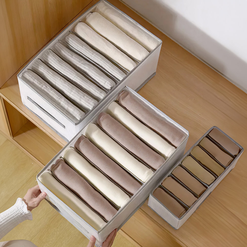 칸막이 옷 정리함 옷장 수납함 접이식 리빙박스 (7칸) 이미지 7