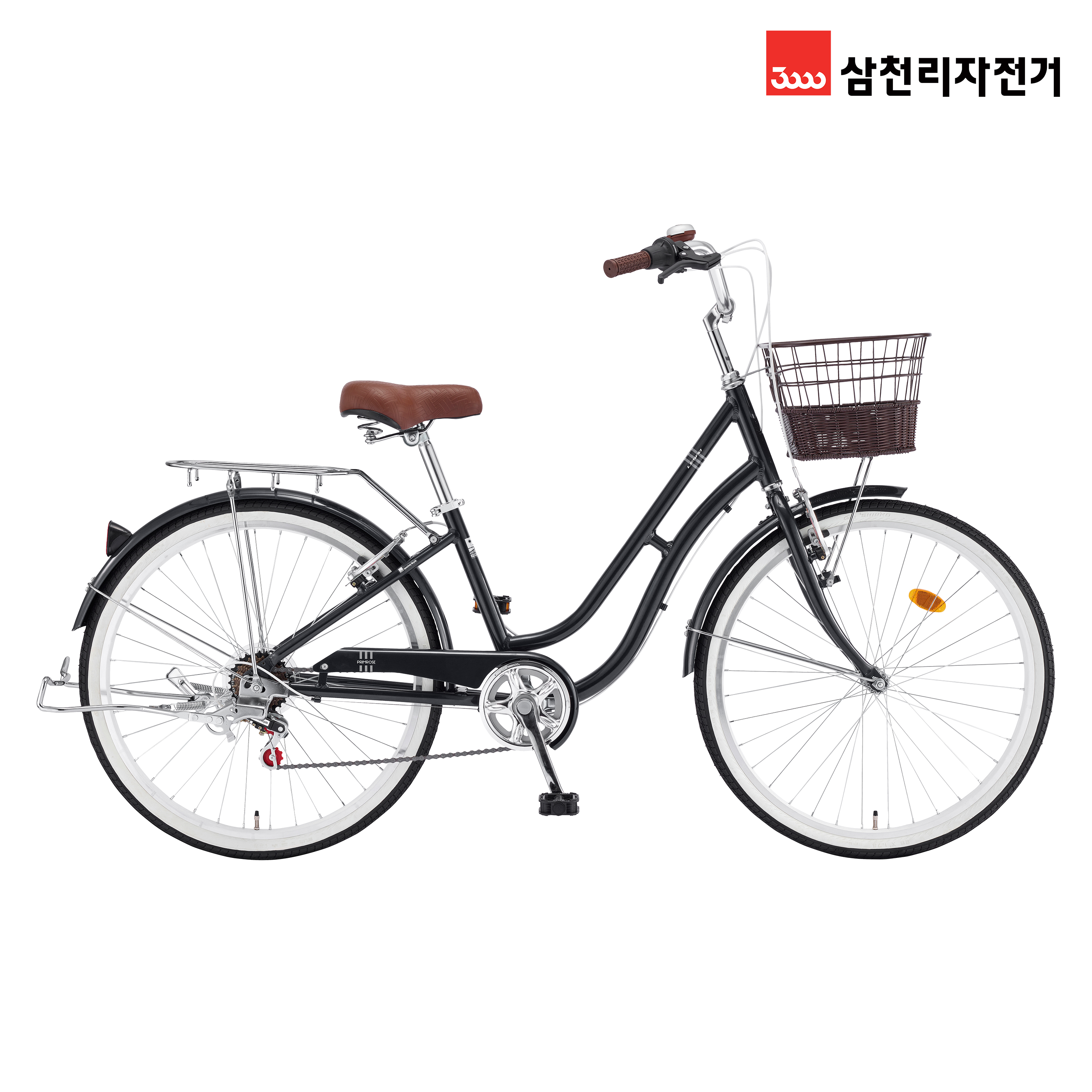 2025 삼천리 26 프림로즈 7단 - 100% 조립 클래식 디자인 여성 바구니 생활자전거 - 상세 이미지 3