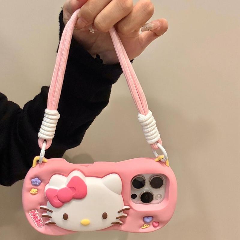 실리콘  고양이 아이폰17프로맥스 케이스 3D 키티 케이스 iphone 17 pro max - 상세 이미지 3