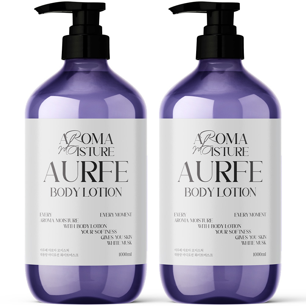 1+1 아우페 퍼퓸 바디로션 1L 화이트머스크 대용량 향좋은 촉촉한 보습 남자 여자 제품 이미지