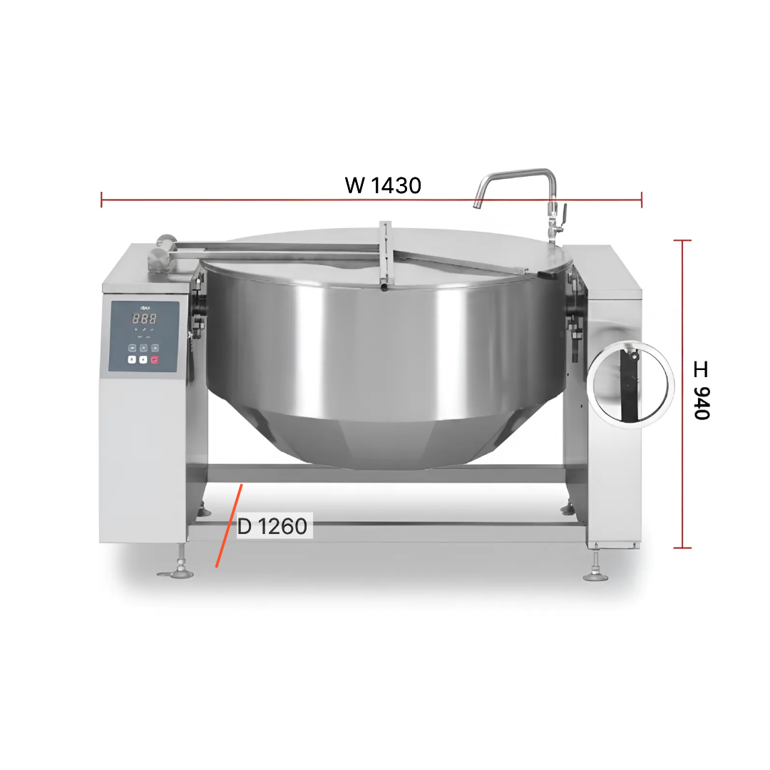 디포 인덕션 회전국솥 대용량 대형 300인용 150L 국솥 업소용 DIK-300P - 상세 이미지 4