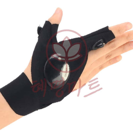 혜명몰협력사 혜명마트 LED랜턴 장갑  배송장갑 장갑후레쉬 방수랜턴장갑 LED라이트장갑 소형손전등