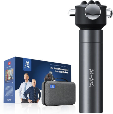 [해외]민감한 관절을 위한 밥과 브래드 바이브플로우 진동 마사지기(타악기 제외) FSA-HSA 자격 관절염 좌골반증 요통 및 근막 를 116Hz 심부 조직 핸드헬드 테라피 마사지