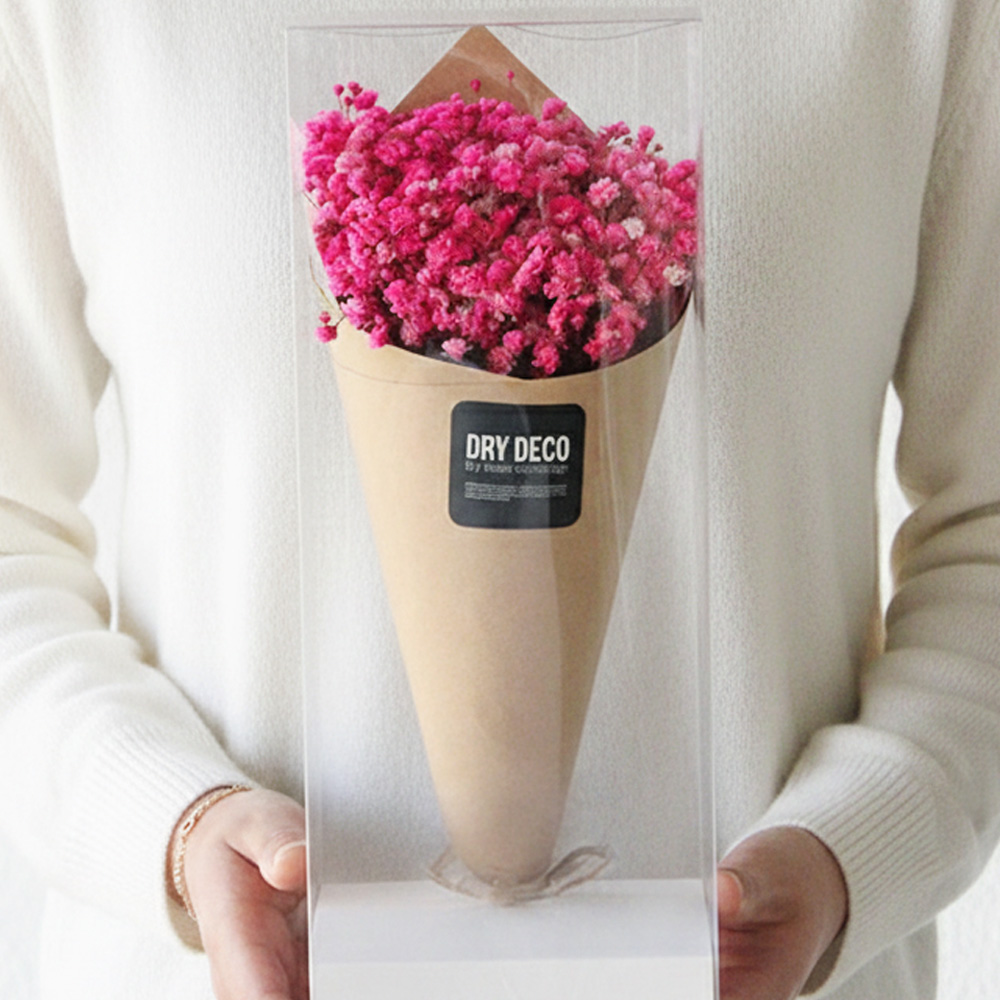 임신축하꽃 안개꽃 프리저브드플라워 꽃다발 중형 드라이플라워 선물