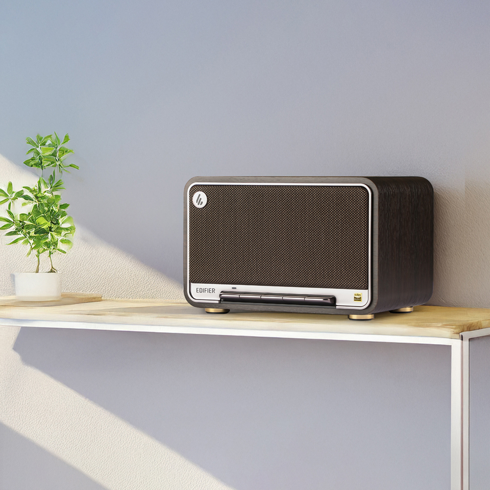 [EDIFIER] D32 레트로 무선 탁상 블루투스 스피커 60W 블랙월넛 이미지 2
