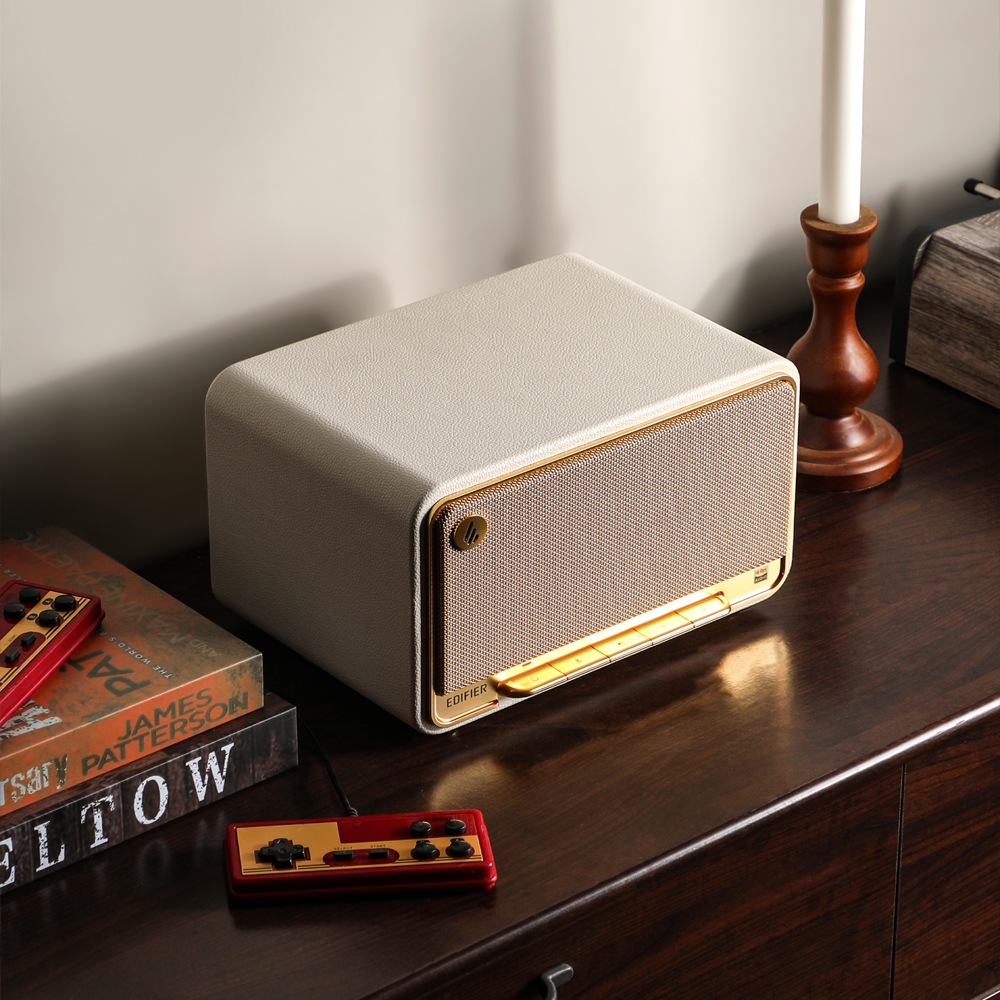 [EDIFIER] D32 레트로 무선 탁상 블루투스 스피커 60W 화이트 제품 이미지