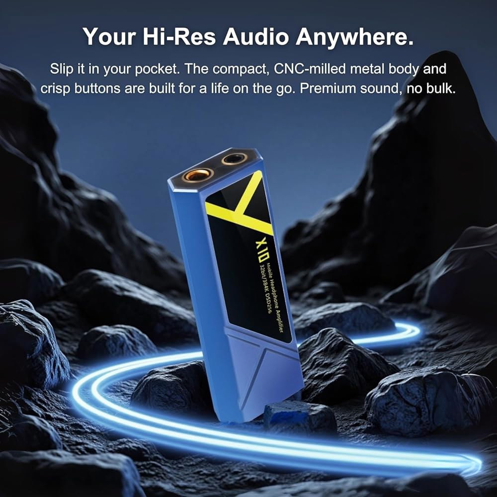 Surfans X10 휴대용 헤드폰 앰프 USB-C + 384kHz/32bit 4.4mm 오디오 DSD256, ES9028Q2M DAC 동글, PCM 520mW, 및 ES9603Q - 상세 이미지 2