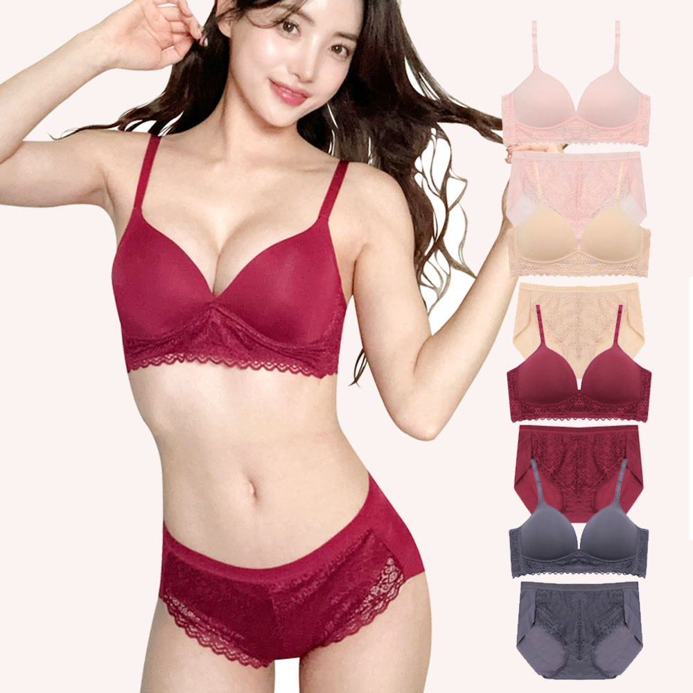 [땡 처리 특별가] 풀컵 몰드 노와이어 리프팅 볼륨 브라 팬티 세트 (4... 착용 후기 | 사이즈/핏 총정리 - 대표 이미지