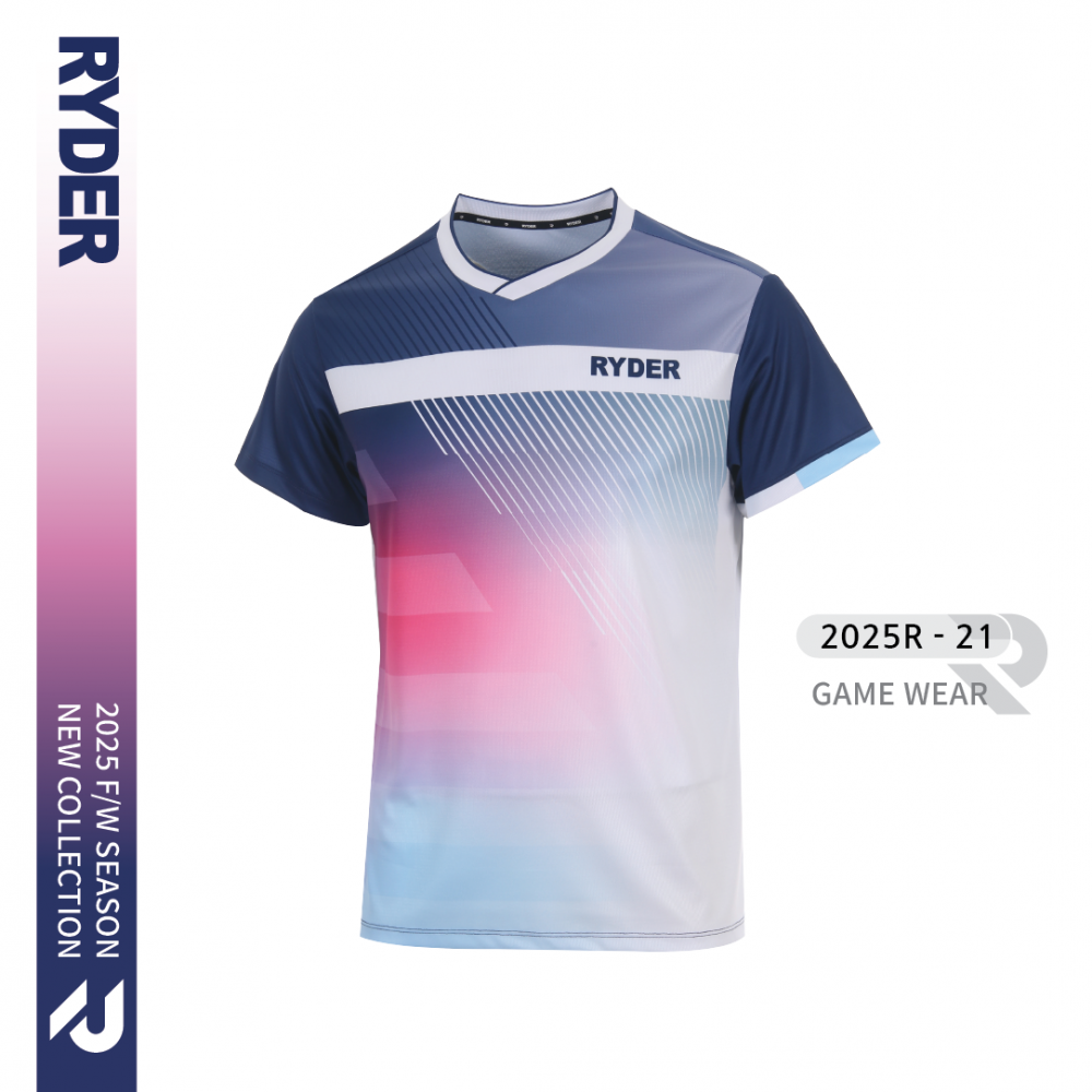 라이더 배드민턴 의류 옷 상의 배드민턴복 게임웨어 2025R-21 - 상세 이미지 2