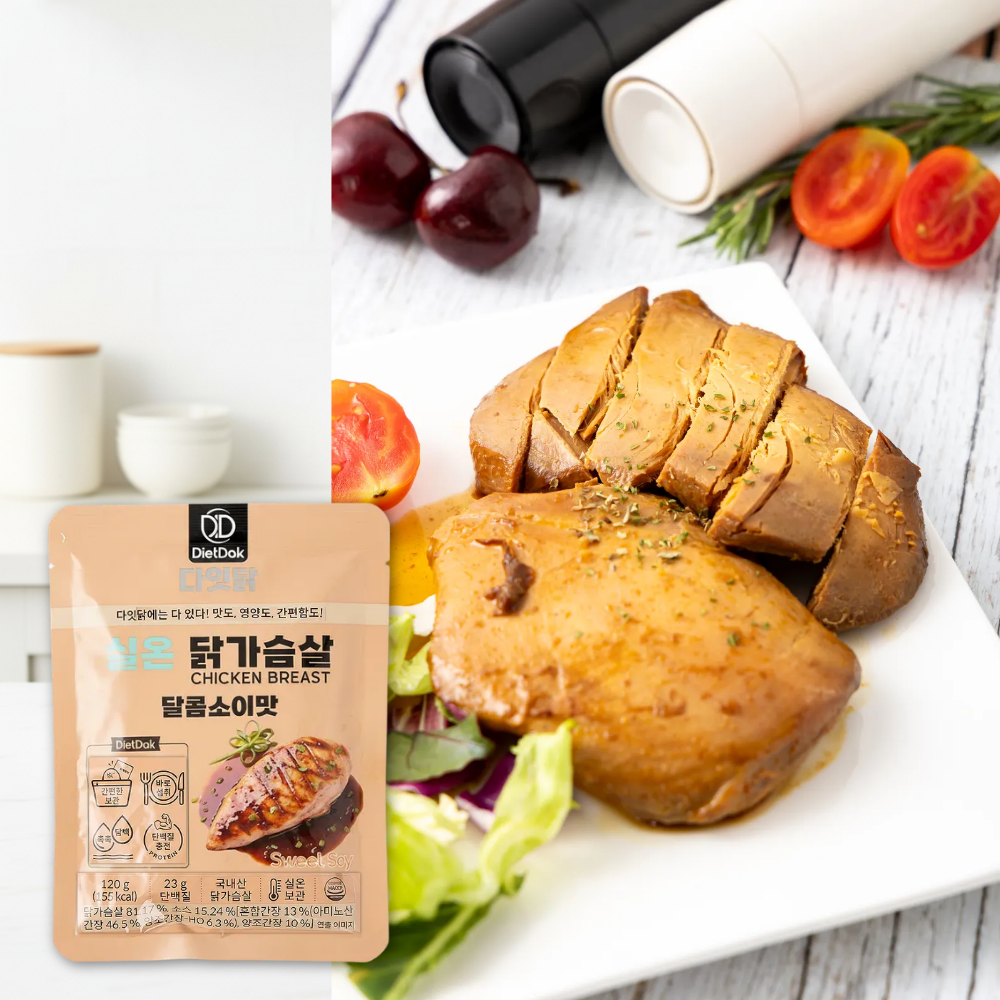 다잇닭 실온 닭가슴살 달콤소이맛, 120g, 60개 - 상품 이미지