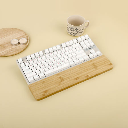 COX XOS87 Bamboo 대나부 키보드 팜레스트 손목받침대 텐키리스용