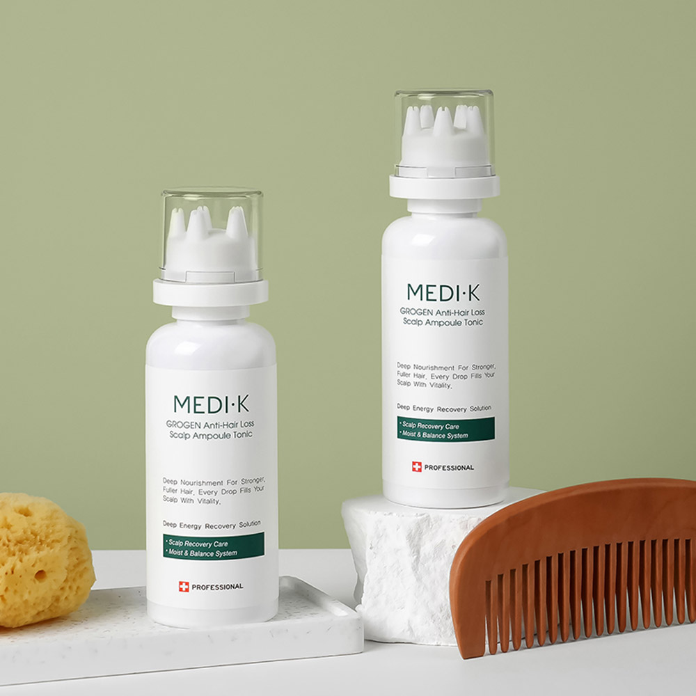 약국입점 메디케이 그로젠 탈모앰플 150ml 탈모증상완화 기능성 모근영양 헤어토닉 두피쿨링 여성 남성 헤어 에센스 이미지 4