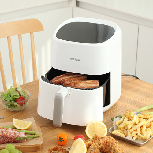 에어프라이어 바스켓형 3.5L 가정용 에어프라이기 유리 저소음